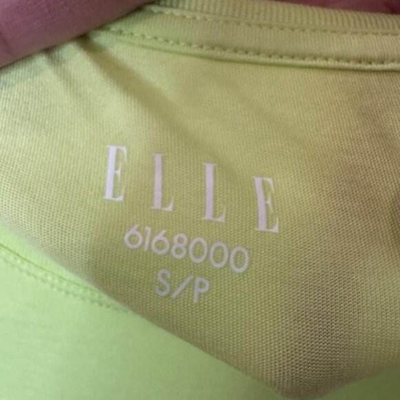 Elle lime green short sleeve crew neck t-shirt size S - Picture 4 of 4